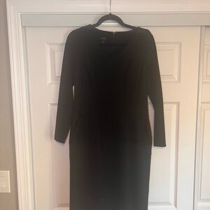Talbots Classic Black Long Sleeve Dress